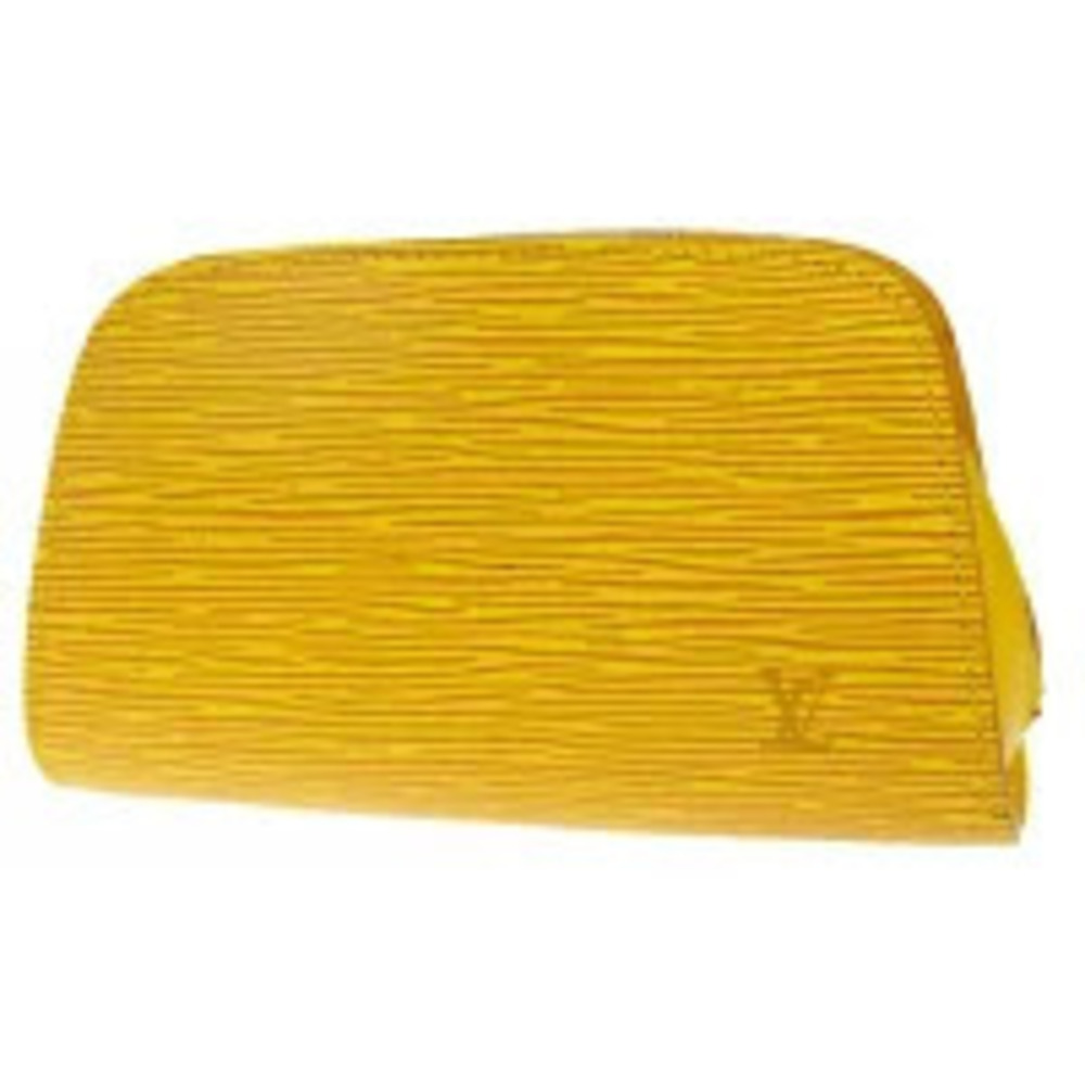 Louis Vuitton Dauphine Epi Leather Shoulder Bag Yellow